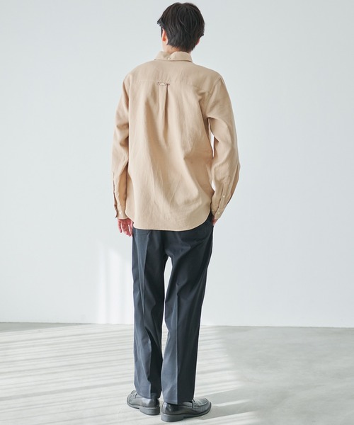 Arnold Palmer（アーノルドパーマー）の「ワッフルガーゼ スターモチーフ シェア シャツ（シャツ/ブラウス・レディース・ネイビー/ホワイト/ベージュ・L/LL/M/S/XS）」の11枚目の写真