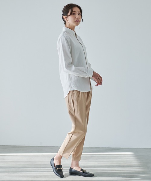 Arnold Palmer（アーノルドパーマー）の「ワッフルガーゼ スターモチーフ シェア シャツ（シャツ/ブラウス・レディース・ネイビー/ホワイト/ベージュ・L/LL/M/S/XS）」の21枚目の写真