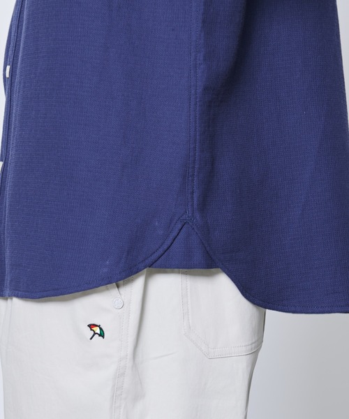 Arnold Palmer（アーノルドパーマー）の「ワッフルガーゼ スターモチーフ シェア シャツ（シャツ/ブラウス・レディース・ネイビー/ホワイト/ベージュ・L/LL/M/S/XS）」の7枚目の写真