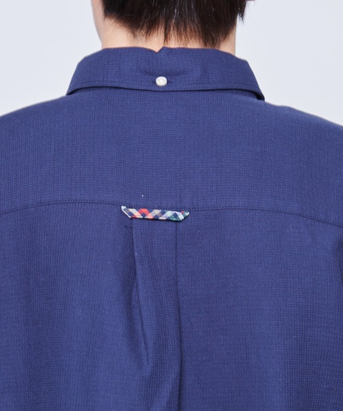 Arnold Palmer（アーノルドパーマー）の「ワッフルガーゼ スターモチーフ シェア シャツ（シャツ/ブラウス・レディース・ネイビー/ホワイト/ベージュ・L/LL/M/S/XS）」の8枚目の写真