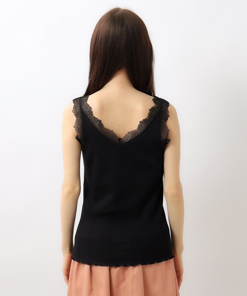 index（インデックス）の「前後2way レースタンクトップ【洗濯機洗い可】（タンクトップ・レディース・ブラック/オフホワイト/ナチュラル・00）」の21枚目の写真