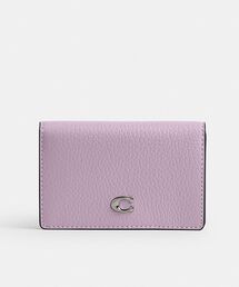美品　コーチ　エッセンシャル ビジネス　カードケース ベージュ レザー　名刺入れ COACH（コーチ）の「エッセンシャル ビジネス カード ケース