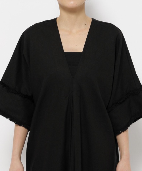 LEPSIM（レプシィム）の「【FOR I SERIES】フリンジデザインワンピース　110833（ワンピース・レディース・ブラック/ホワイト系その他/ブルー系その他/ベージュ系その他/レッド/ホワイト系その他2・FREE/TALL）」の10枚目の写真