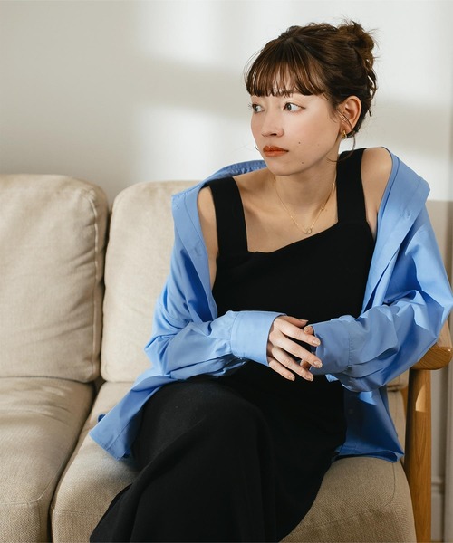 titivate(ティティベイト)の「フリルブラウス/ニットワンピースセット(セットアップ)」 WEAR