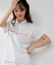 JUN&ROPE' | 【UV】【吸水速乾】グラフィックロゴアイレット衿半袖プルオーバー(ポロシャツ)