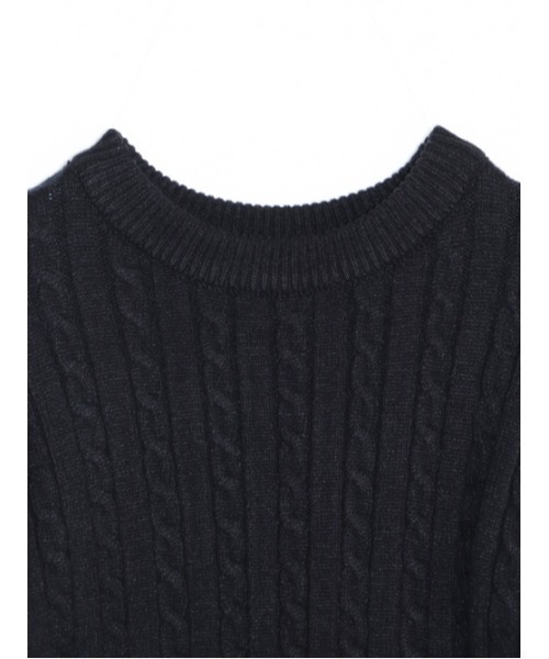 AMAIL(アマイル)の「Ballet rib knit(ニット/セーター・レディース・ブラック/アイボリー・FREE)」の9枚目の写真