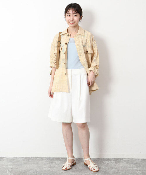 SLOBE IENA（スローブイエナ）の「チェックジャガードオープン