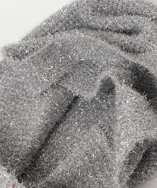 Anthe(アンテ)の「ANTHE / ラメ風カギ編みトート / ANT-0016(トートバッグ・レディース・ブラック/シルバー・FREE)」の5枚目の写真