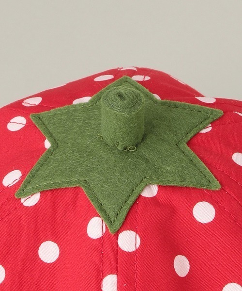 baby cheer（ベイビーチアー）の「日よけフルーツハット【日本製】（ハット・キッズ・レッド/グリーン/レモンイエロー・46-48cm/48-50cm/50-52cm/52-54cm）」の8枚目の写真