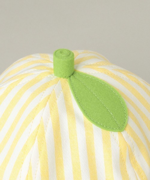 baby cheer（ベイビーチアー）の「日よけフルーツハット【日本製】（ハット・キッズ・レッド/グリーン/レモンイエロー・46-48cm/48-50cm/50-52cm/52-54cm）」の9枚目の写真