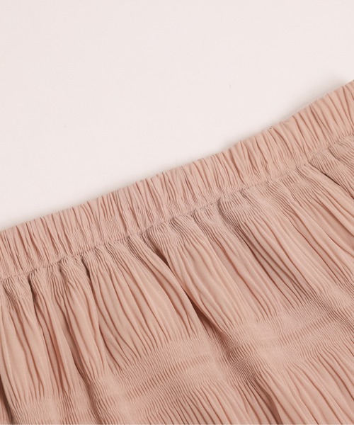 AMELY(エミリー)の「シャーリングシフォンスカート(スカート・レディース・ブラック/ピンクベージュ/ミント/ラベンダー・フリー)」の18枚目の写真