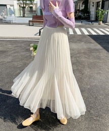 シアープリーツマーメイドロングスカート