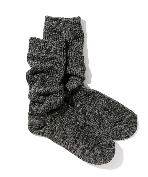 YUQRI（ユクリ）の「【YUQRI】crispy loop（ソックス/靴下・レディース・アイボリー/ブラック/ブルー/グリーン/ピンク・S/M）」の3枚目の写真