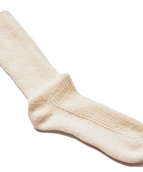 YUQRI（ユクリ）の「【YUQRI】crispy loop（ソックス/靴下・レディース・アイボリー/ブラック/ブルー/グリーン/ピンク・S/M）」の10枚目の写真