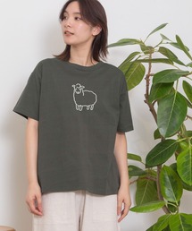 POU DOU DOU | アニマルチェーンステッチTee(Tシャツ/カットソー)