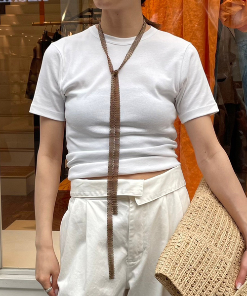 FRAMeWORK（フレームワーク）の「pascale lion メタリックタイ（その他ヘアアクセサリー・レディース・ガンメタ・FREE）」の3枚目の写真