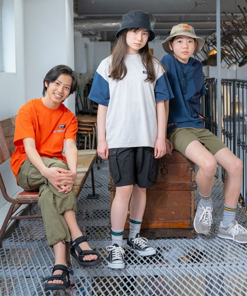 GLAZOS（グラソス）の「【大人向けサイズあり】【撥水】リップストップ・8.5分丈パンツ（その他パンツ・キッズ・カーキ/ブラック・140cm/150cm/160cm/170cm）」の3枚目の写真