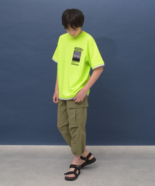 GLAZOS（グラソス）の「【大人向けサイズあり】【撥水】リップストップ・8.5分丈パンツ（その他パンツ・キッズ・カーキ/ブラック・140cm/150cm/160cm/170cm）」の18枚目の写真