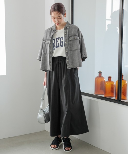 国内発送 GLOWNY グロウニー☆Air Folding フレアパンツ 4カラ− GLOWNY Air Folding Flare Pants☆グロウニー フレア パンツ