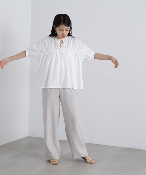 N.（N. Natural Beauty Basic）（エヌエヌナチュラルビューティーベーシック）の「◆ウエストイージーパンツ（その他パンツ・レディース・ブラウン/グレー・SMALL/MEDIUM）」の12枚目の写真