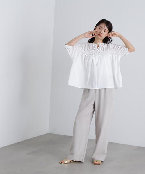 N.（N. Natural Beauty Basic）（エヌエヌナチュラルビューティーベーシック）の「◆ウエストイージーパンツ（その他パンツ・レディース・ブラウン/グレー・SMALL/MEDIUM）」の13枚目の写真