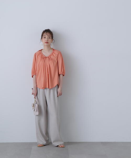 N.（N. Natural Beauty Basic）（エヌエヌナチュラルビューティーベーシック）の「◆ウエストイージーパンツ（その他パンツ・レディース・ブラウン/グレー・SMALL/MEDIUM）」の19枚目の写真