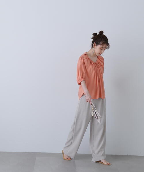 N.（N. Natural Beauty Basic）（エヌエヌナチュラルビューティーベーシック）の「◆ウエストイージーパンツ（その他パンツ・レディース・ブラウン/グレー・SMALL/MEDIUM）」の20枚目の写真