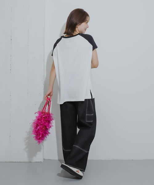 SENSE OF PLACE by URBAN RESEARCH(センスオブプレイスバイアーバンリサーチ)の「ラグランスリーブバンドTシャツ(Tシャツ/カットソー・レディース・その他3/その他1/その他2・ONE)」の22枚目の写真