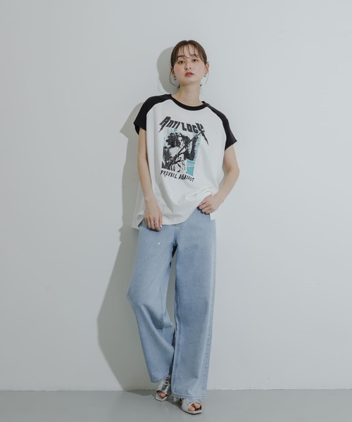 SENSE OF PLACE by URBAN RESEARCH(センスオブプレイスバイアーバンリサーチ)の「ラグランスリーブバンドTシャツ(Tシャツ/カットソー・レディース・その他3/その他1/その他2・ONE)」の5枚目の写真