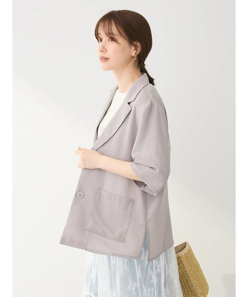 Green Parks（グリーンパークス）の「接触冷感 5分袖ジャケット