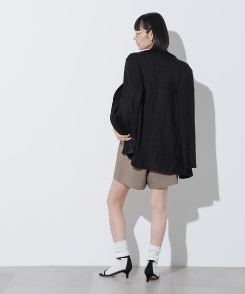 Apo(s)ture（アポスチャー）の「SOFIA-005/マットウーススカートパンツ（その他パンツ・レディース・ベージュ/ブラック/モカ/グレー・XS/S/XL/L/M）」の21枚目の写真