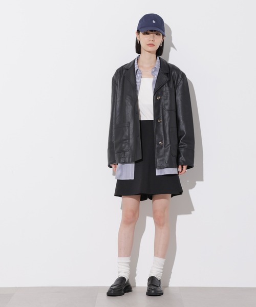 Apo(s)ture（アポスチャー）の「SOFIA-005/マットウーススカートパンツ（その他パンツ・レディース・ベージュ/ブラック/モカ/グレー・XS/S/XL/L/M）」の16枚目の写真