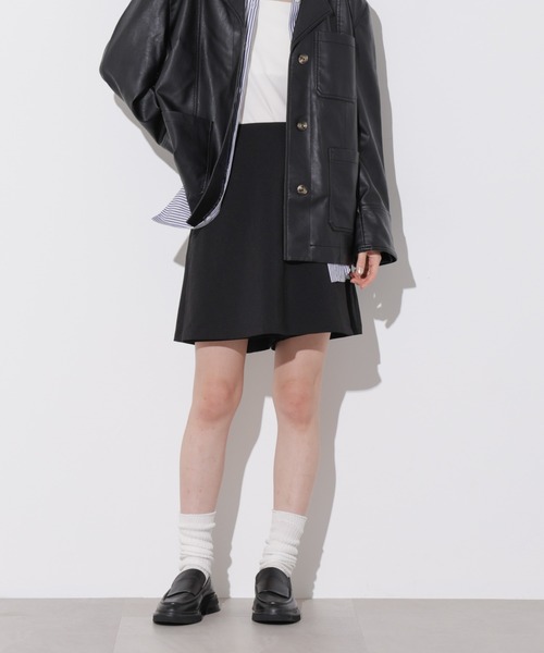 Apo(s)ture（アポスチャー）の「SOFIA-005/マットウーススカートパンツ（その他パンツ・レディース・ベージュ/ブラック/モカ/グレー・XS/S/XL/L/M）」の18枚目の写真