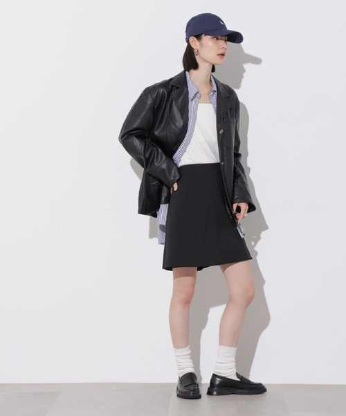 Apo(s)ture（アポスチャー）の「SOFIA-005/マットウーススカートパンツ（その他パンツ・レディース・ベージュ/ブラック/モカ/グレー・XS/S/XL/L/M）」の15枚目の写真