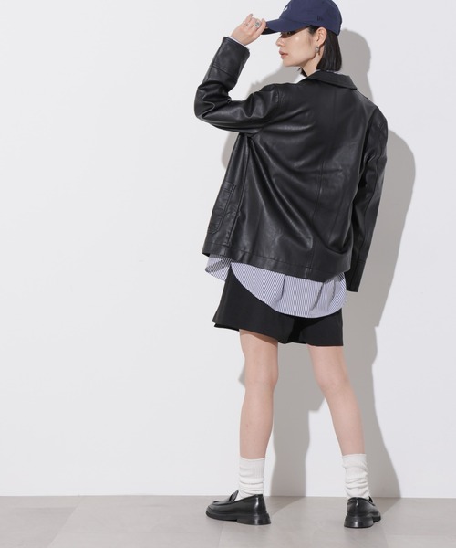 Apo(s)ture（アポスチャー）の「SOFIA-005/マットウーススカートパンツ（その他パンツ・レディース・ベージュ/ブラック/モカ/グレー・XS/S/XL/L/M）」の13枚目の写真
