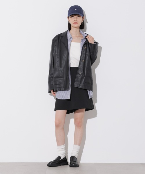 Apo(s)ture（アポスチャー）の「SOFIA-005/マットウーススカートパンツ（その他パンツ・レディース・ベージュ/ブラック/モカ/グレー・XS/S/XL/L/M）」の12枚目の写真