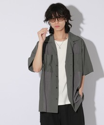Anui（アニュイ）の「【UNISEX】ストライプコンビシャツ（シャツ/ブラウス・メンズ）」