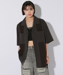 Anui | 【UNISEX】ストライプコンビシャツ(シャツ/ブラウス)