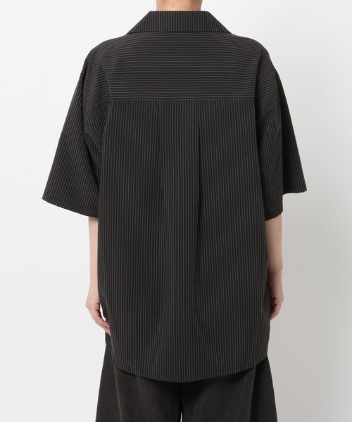 Anui（アニュイ）の「【UNISEX】ストライプコンビシャツ（シャツ/ブラウス・レディース・ブラック/チャコールグレー・MEDIUM）」の12枚目の写真