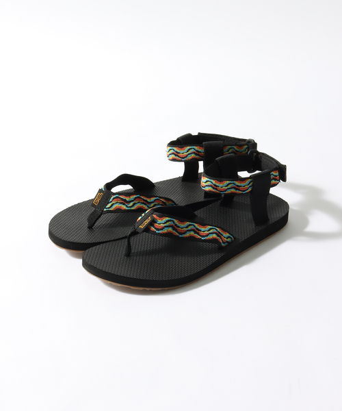 TEVA テバ レザーサンダル 28cm アメリカ製 ビンテージ 90s 1点物◇USA製テバTEVA黒スポーツサンダル古着メンズ27レディース