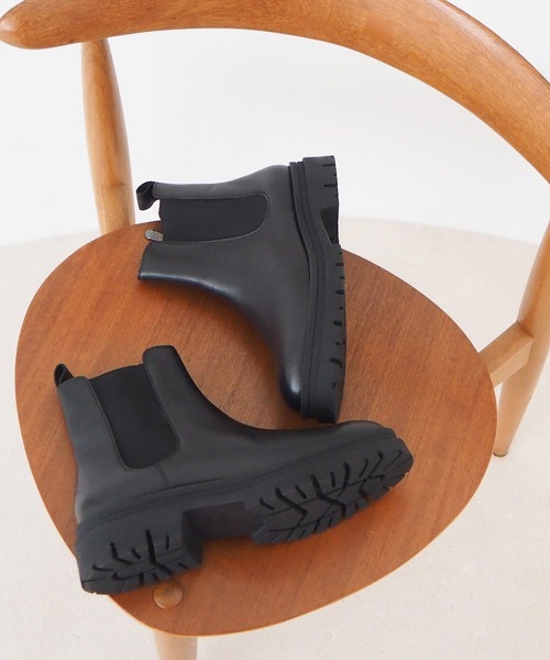 enchanted(エンチャンテッド)の「本革サイドゴアタンクソールブーツ(ブーツ・レディース・ブラック・35/39/38/37/36/40)」の19枚目の写真