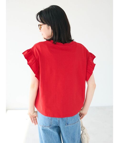セール】袖ギャザーフレアプルオーバー（Tシャツ/カットソー