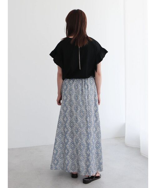 CRAFT STANDARD BOUTIQUE（クラフトスタンダードブティック）の「袖ギャザーフレアプルオーバー（Tシャツ/カットソー・レディース・ブラック/ブラウン/レッド/ホワイト/サックスブルー・FREE）」の20枚目の写真