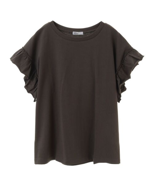 CRAFT STANDARD BOUTIQUE（クラフトスタンダードブティック）の「袖ギャザーフレアプルオーバー（Tシャツ/カットソー・レディース・ブラック/ブラウン/レッド/ホワイト/サックスブルー・FREE）」の9枚目の写真