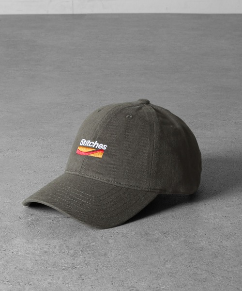 ZIP FIVE（ジップファイブ）の「Stitches 綿100 センターロゴ BB バックベルト付き キャップ（キャップ・レディース・ブラック/グレー/ベージュ/ネイビー/グリーン・FREE）」の3枚目の写真