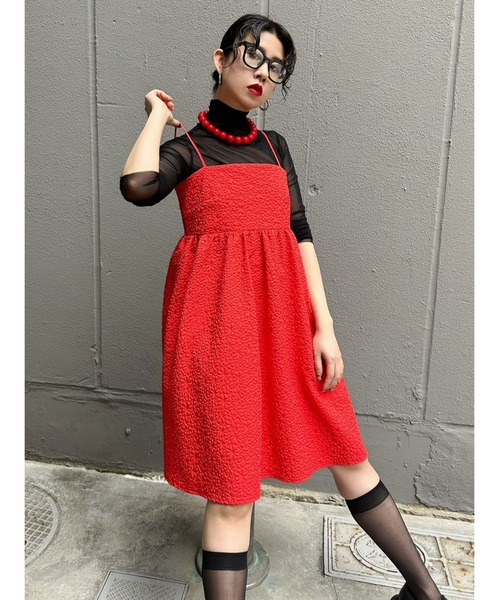 【セール】【Narcissus】ジャガードリボンワンピース（ワンピース）｜Narcissus（ナルシス）