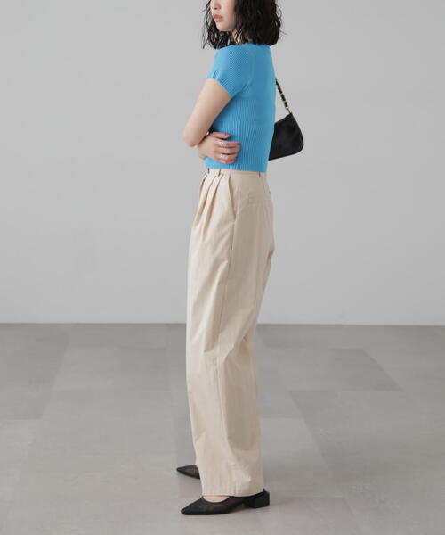 FREE'S MART(フリーズマート)の「◇ショート丈クルーネックリブニット(ニット/セーター・レディース・ホワイト系その他/ブルー/イエロー/ブラック/ホワイト/パープル・FREE)」の14枚目の写真