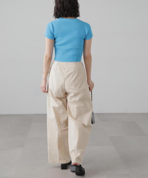 FREE'S MART(フリーズマート)の「◇ショート丈クルーネックリブニット(ニット/セーター・レディース・ホワイト系その他/ブルー/イエロー/ブラック/ホワイト/パープル・FREE)」の15枚目の写真