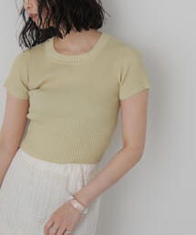 FREE'S MART | ◇ショート丈クルーネックリブニット(ニット/セーター)