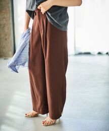 le.coeur blanc | リネンライクツイルワイドパンツ(その他パンツ)